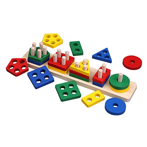 Yardwe Montessori Holz Steckspiel Teiliges Set Buntes Geometrisches Sortierspielzeug für Kleinkinder Jahre Leichtes Sicheres Lernspielzeug Feinmotorik und Hand Auge Koordination Yardwe Montessori Holz Steckspiel Teiliges Set Buntes Geometrisches Sortierspielzeug für Kleinkinder Jahre Leichtes Sicheres Lernspielzeug Feinmotorik und Hand Auge Koordination von Yardwe