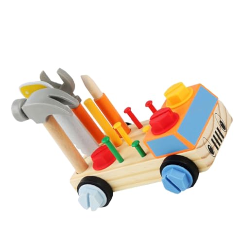 Yardwe Montessori Schraubendreher Brettspielzeug Holzspielzeug Für Ab Jahren Feinmotorik Und Praktischen Fähigkeiten Für Spielzeugautos Und Kreative von Yardwe