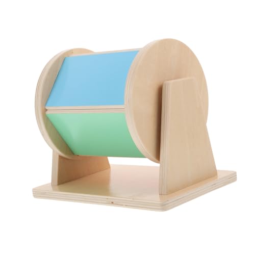 Yardwe Montessori Spinntrommel aus Holz für Kleinkinder Buntes Textiltrommelspielzeug zur Sensorischen und Frühen Bildung für und Geräuscherkennung Yardwe Montessori Spinntrommel aus Holz für Kleinkinder Buntes Textiltrommelspielzeug zur Sensorischen und Frühen Bildung für und Geräuscherkennung von Yardwe
