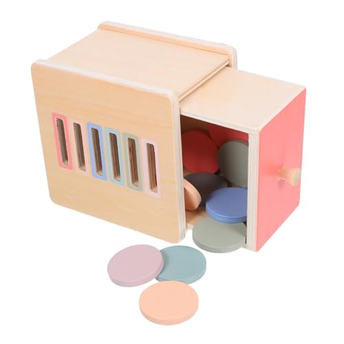 Yardwe Montessori für Kleinkinder Pädagogisches Münzspiel Feinmotorik und Farben Formen Erkennung für Jahre Alt von Yardwe