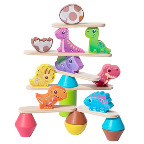 Yardwe Multifunktionales Dinosaurier Holz Balance Pädagogisches Stapelspielzeug zur Farberkennung Fördert Geduld und Kreativität bei Kindern Robust und Langlebig Yardwe Multifunktionales Dinosaurier Holz Balance Pädagogisches Stapelspielzeug zur Farberkennung Fördert Geduld und Kreativität bei Kindern Robust und Langlebig von Yardwe