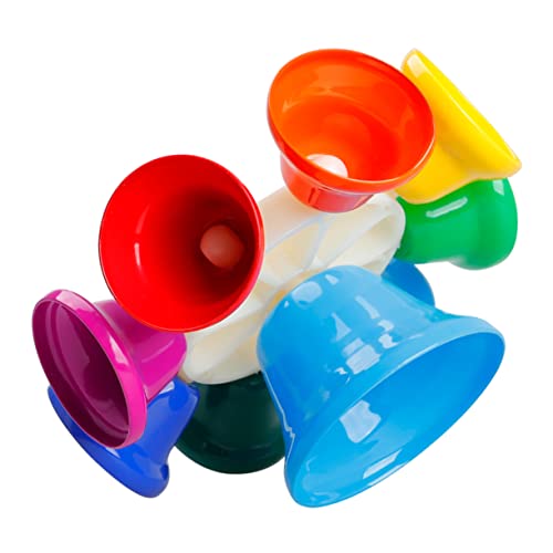 Yardwe Musikinstrument Für Glocke Mit Bunten Handglocken Lernspielzeug Für Gehirnentwicklung Kindergärten Und Vorschulen von Yardwe