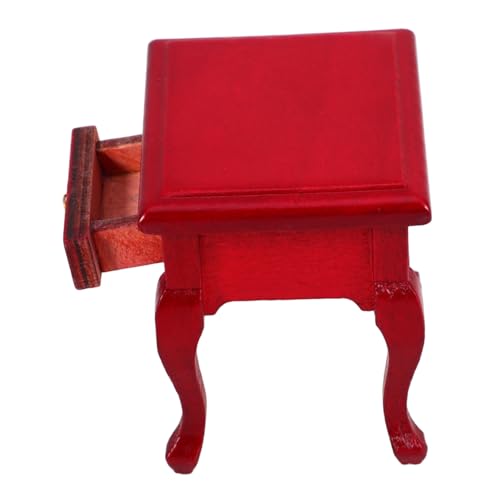 Yardwe Nachttisch Miniatur-beistelltische Miniaturhausmöbel Miniaturmodellmöbel Kleiner Aufbewahrungsschrank Miniatur-beistellschrank Puppenhaus-beistelltisch Miniaturhauszubehör Rot Holz Yardwe Nachttisch Miniatur-beistelltische Miniaturhausmöbel Miniaturmodellmöbel Kleiner Aufbewahrungsschrank Miniatur-beistellschrank Puppenhaus-beistelltisch Miniaturhauszubehör Rot Holz von Yardwe