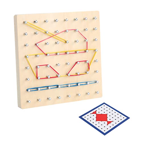 Yardwe Nagelbrettunterrichtshilfen Nagelplatte Platte Bildungsspielzeug Pegboard Mathematik -Lernwerkzeug Geobrett Lernwerkzeuge für Kindermathematik Schiene aus Lindenholz Yardwe Nagelbrettunterrichtshilfen Nagelplatte Platte Bildungsspielzeug Pegboard Mathematik -Lernwerkzeug Geobrett Lernwerkzeuge für Kindermathematik Schiene aus Lindenholz von Yardwe