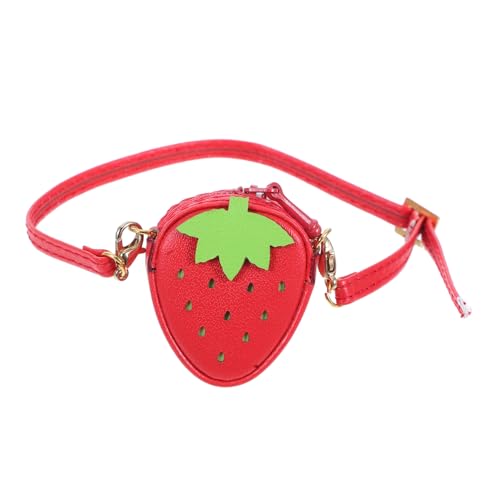 Yardwe Niedliche Puppenhandtasche im Erdbeerdesign Verstellbare Umhängetasche für Puppen Langlebige PU Materialien Accessoire für Puppenkleidung Yardwe Niedliche Puppenhandtasche im Erdbeerdesign Verstellbare Umhängetasche für Puppen Langlebige PU Materialien Accessoire für Puppenkleidung von Yardwe