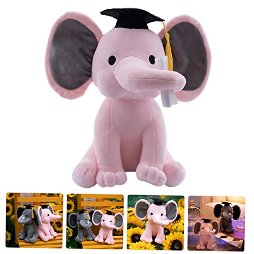 Yardwe Niedlicher Abschluss Elefant Plüschfigur mit Doktorhut Weiches Hautfreundliches Stofftier Kreatives für Absolventen Kuscheliger Cartoon Elefant als Souvenir und Dekoration Yardwe Niedlicher Abschluss Elefant Plüschfigur mit Doktorhut Weiches Hautfreundliches Stofftier Kreatives für Absolventen Kuscheliger Cartoon Elefant als Souvenir und Dekoration von Yardwe