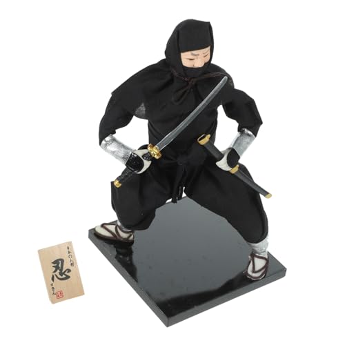Yardwe Ninja Puppen Im Japanischen Stil Dekorationen Ninjas Kimono Puppe Schreibtisch Ninja Puppe Ornamente Aus Puppen Japanische Raumdekoration Ninja Heimdekoration von Yardwe