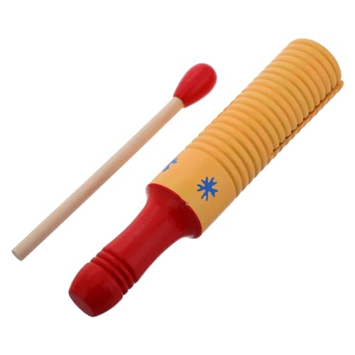 Yardwe Orff-Instrument Musikinstrument Rhythmus Lernspielzeug Kinderlieder Instrument Farbenfrohes Instrument Guiro-Instrument Instrumentenzubehör für Holz von Yardwe
