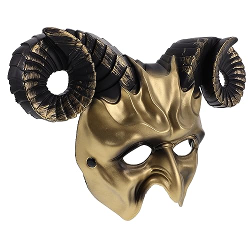 Yardwe Ox Horn Maske für Karneval und Halloween Bequeme Cosplay Maske mit Elastischem Band Kreatives Kostümzubehör für Männer und Frauen Einzigartiges Bären Design für Kostümpartys Yardwe Ox Horn Maske für Karneval und Halloween Bequeme Cosplay Maske mit Elastischem Band Kreatives Kostümzubehör für Männer und Frauen Einzigartiges Bären Design für Kostümpartys von Yardwe
