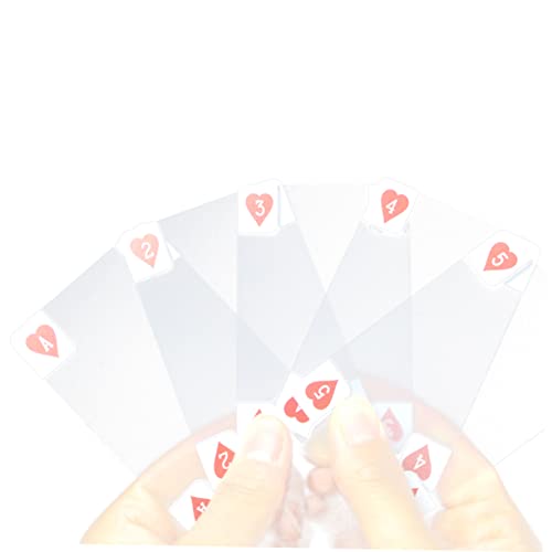 Yardwe PVC Kunststoffkarten wasserdichte Transparente Pokerkarten Hochflexibles Langlebiges Material Für Unterhaltsame Spiele Und Kartensammler Decks von Yardwe