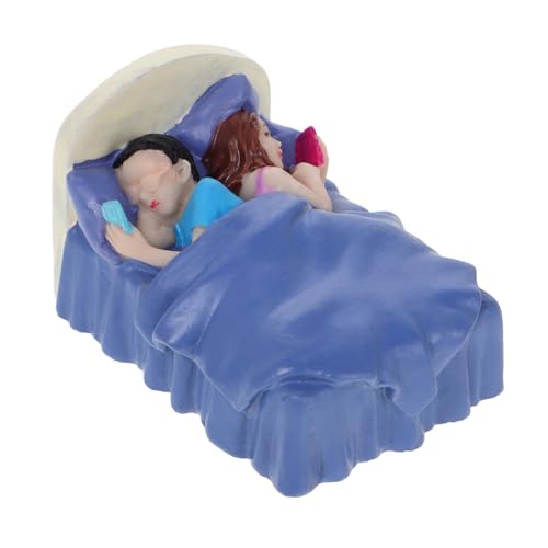 Yardwe Paarfigur im Bett aus Harz für Psychologische Therapie Stressabbau und Beziehungsverbesserung für Schulungen und Teambuilding Miniatur Gartenpuppen Ornament Yardwe Paarfigur im Bett aus Harz für Psychologische Therapie Stressabbau und Beziehungsverbesserung für Schulungen und Teambuilding Miniatur Gartenpuppen Ornament von Yardwe