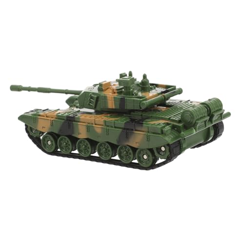 Yardwe Panzer Modell Jahre Camouflage Grün Robustes Panzer Fahrzeug für Spiel Sammlung und Dekoration von Yardwe