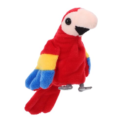 Yardwe Papageien-Fingerpuppe papagei mini Puppen Handspielzeug Papagei Puppen für Kleinkinder Tierpuppen Hand Puppen Papagei Handpuppe Fingerpuppen Tiere Vogelpuppe PP Baumwolle von Yardwe