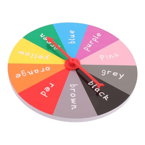 Yardwe Partyspiel-Plattenspieler Rad-Spiel-Requisite Spinnrad Für Preise -Spiel Großes Rad Trockenlöschrad Gewinnspielrad Verlosen Rad Das Rad Roulette Drehen Sich PVC von Yardwe
