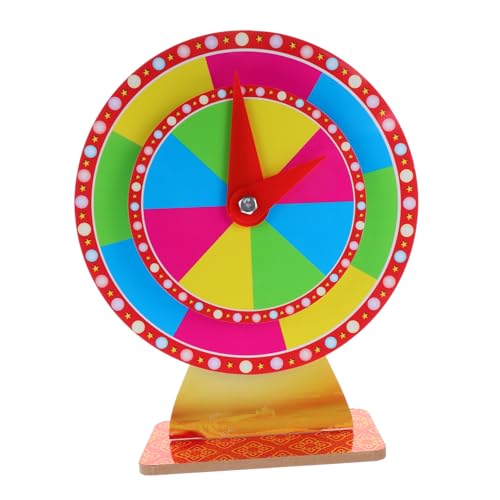 Yardwe Partyspiel Rad Preisrad Tischrad Drehteller Preisrad Drehbares Für Rotierende Party Vorräte Glücksziehung Brettspiel Vorrat PVC von Yardwe