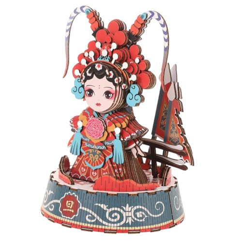 Yardwe Peking Opern Puzzle DIY Papierkunst Puzzle Asiatische Figur Traditionelles Chinesisches Design Pädagogisches für Exquisites Handwerk Kreativität von Yardwe