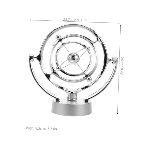 Yardwe Perpetual Motion Machine Schreibtisch Ornament Magnetisches Silbernes USB Betriebenes Auto Einzigartiges ERD und Design Kinetisches Büro Gadget für Rv Reisen und Schreibtischdeko Yardwe Perpetual Motion Machine Schreibtisch Ornament Magnetisches Silbernes USB Betriebenes Auto Einzigartiges ERD und Design Kinetisches Büro Gadget für Rv Reisen und Schreibtischdeko von Yardwe
