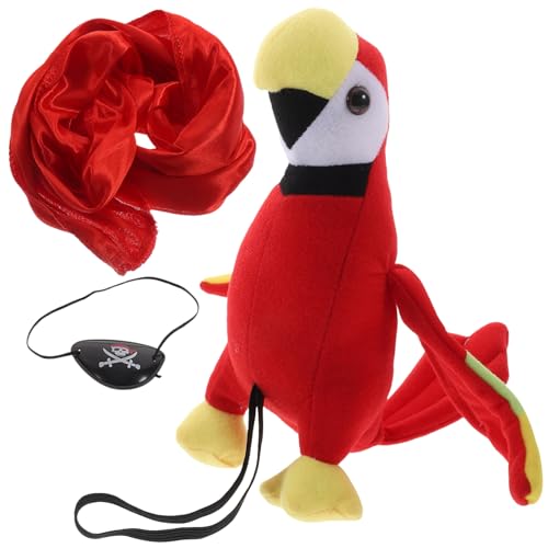 Yardwe Piratenkostüm Zubehör Teiliges Set mit Piratenhut Augenklappe und Bunter Papagei Requisiten Halloween Karneval Cosplay für Piratenpartys und Themenveranstaltungen Yardwe Piratenkostüm Zubehör Teiliges Set mit Piratenhut Augenklappe und Bunter Papagei Requisiten Halloween Karneval Cosplay für Piratenpartys und Themenveranstaltungen von Yardwe