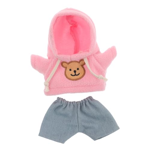 Yardwe Plüsch Bärenoutfit Set Für Kawaii Stofftier Kleidung Mit Hoodie Und Jeans Puppenkostüm Zubehör Für Kreatives Und DIY Kleidungswechsel von Yardwe