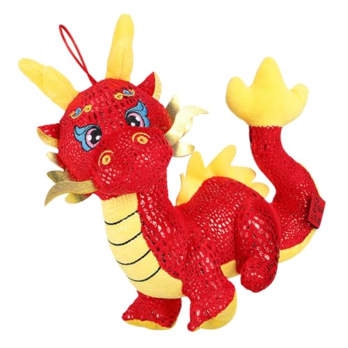 Yardwe Plüsch Drache Kuscheltier für Chinesische Neujahr Süße Dekoration für Zuhause Auto oder Schule für Freunde und Familie von Yardwe