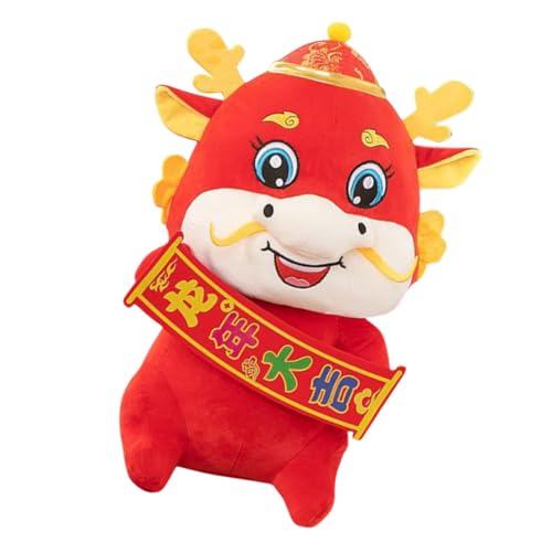 Yardwe Plüsch Drachenpuppe Im Chinesischen Stil Gefülltes Drachenspielzeug Für Neujahr Als Für Besondere Anlässe Und Dekoration von Yardwe