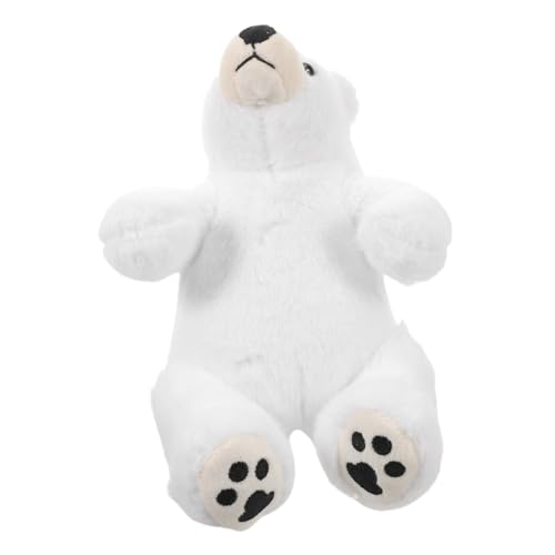 Yardwe Plüsch Eisbär Mini Eisbären Stofftierpuppe Eisbär Plüschtiere Plüschbär Tier Plüschtiere Simulationsbär Eisbärpuppe Stofftier Eisbärspielzeug Weiß von Yardwe
