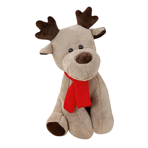 Yardwe Plüsch Elch Kuscheltier Weiches Stofftier für Dekoration und Schlafbegleiter Niedliche Rentier Puppe mit Hellem Cartoon Design Langlebig und Angenehm Yardwe Plüsch Elch Kuscheltier Weiches Stofftier für Dekoration und Schlafbegleiter Niedliche Rentier Puppe mit Hellem Cartoon Design Langlebig und Angenehm von Yardwe