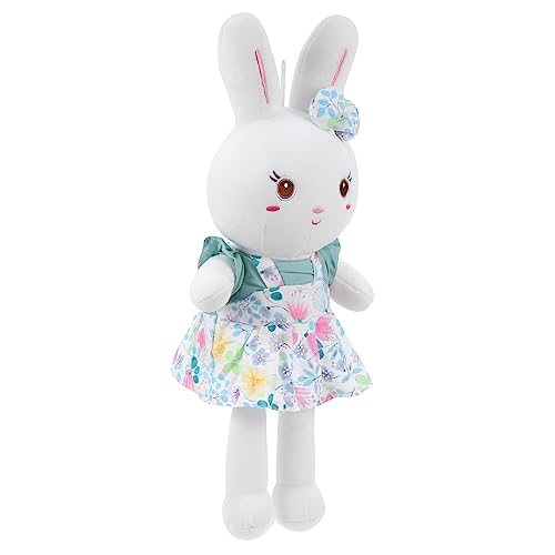 Yardwe Plüsch-Kaninchen-Puppe für kinderspielzeug Toys for Kinderzimmer Dekoration Easter Bunny Hasenpuppe Puppenspielzeug Plüschmaterial Green von Yardwe