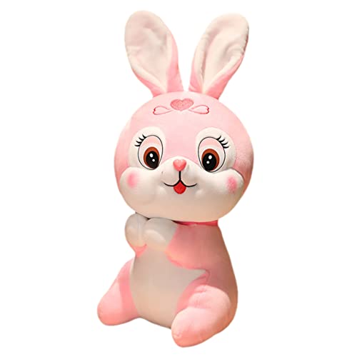 Yardwe Plüsch-Kaninchen-Puppe tierische Verzierungen Kaninchengefüllter Hasen-Stofftier chinesisches neujahr stofftier ausgestopftes Hasenspielzeug PP Baumwolle Rosa Yardwe Plüsch-Kaninchen-Puppe tierische Verzierungen Kaninchengefüllter Hasen-Stofftier chinesisches neujahr stofftier ausgestopftes Hasenspielzeug PP Baumwolle Rosa von Yardwe