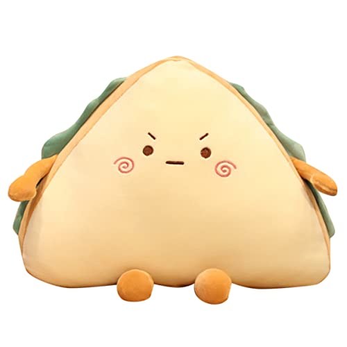 Yardwe Plüsch Kuschelkissen mit Sandwich Muster Weiches Cartoon Stofftier Niedliche Spielpuppe für Kinderzimmer Dekoration Bequemes und Sicheres Kuscheltier von Yardwe