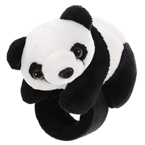Yardwe Plüsch Panda Slap Bracelet Kuschelarmband Weiches Flexibles Klatscharmband Lustiges Partygeschenk für Jungen und Mädchen Geburtstagsspielzeug von Yardwe
