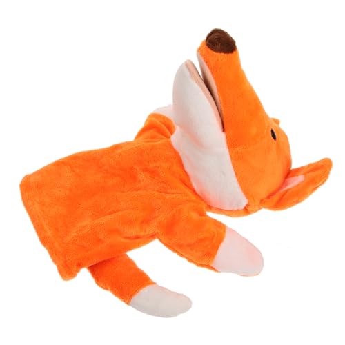 Yardwe Plüschfüchse Handpuppe für Interaktives Lernspielzeug aus Weichem Material Fördert Kreativität und Kommunikation für Rollenspiele und Geschichtenerzählen von Yardwe