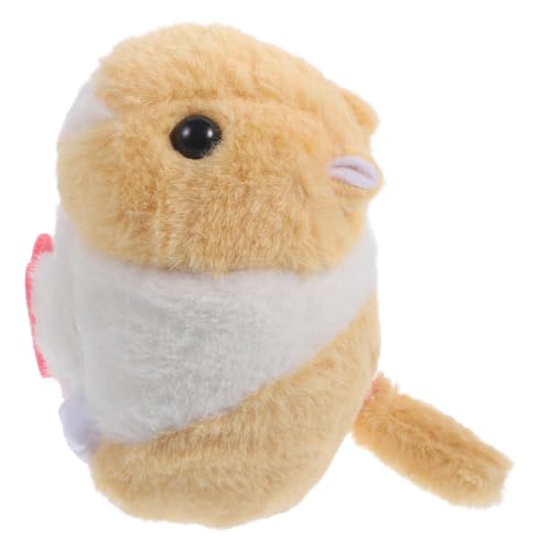 Yardwe Plüschhamster Niedliches Hamster Kuscheltier mit Schaukelschwanz Dekoratives Plüschtier für Perfektes Yardwe Plüschhamster Niedliches Hamster Kuscheltier mit Schaukelschwanz Dekoratives Plüschtier für Perfektes von Yardwe