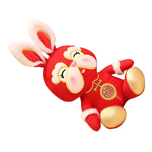 Yardwe Plüschhase Kuscheltier Rotes Rabbit Maskottchen Niedliche Dekoration für Sofa Auto Regal Yardwe Plüschhase Kuscheltier Rotes Rabbit Maskottchen Niedliche Dekoration für Sofa Auto Regal von Yardwe