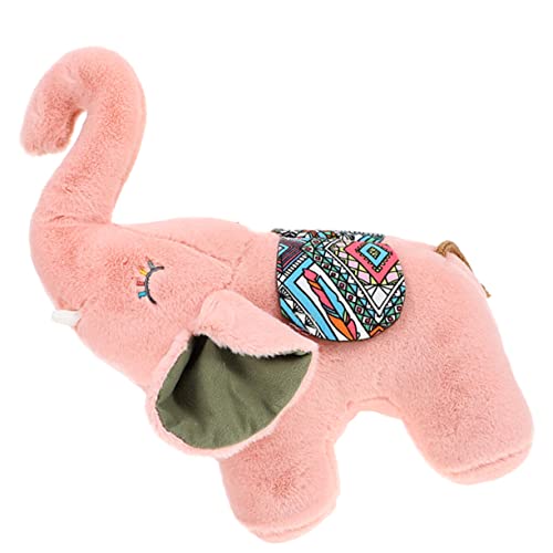 Yardwe Plüschpuppe Stoffelefant Für Babys Kleinkind Gestopftes Tier Riesiger Elefant Stofftier Elefantenspielzeug Kinderplüschspielzeug Säuglingselefant Pp Baumwolle Rosa von Yardwe