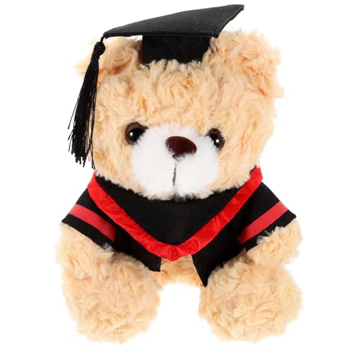 Yardwe Plüschspielzeug kuschelbären schülergeschenke Puppen Toy Dolls abschlussgeschenk Cartoon Abschluss Bär ausgestopftes Bärenspielzeug Plüschbär Light Brown von Yardwe