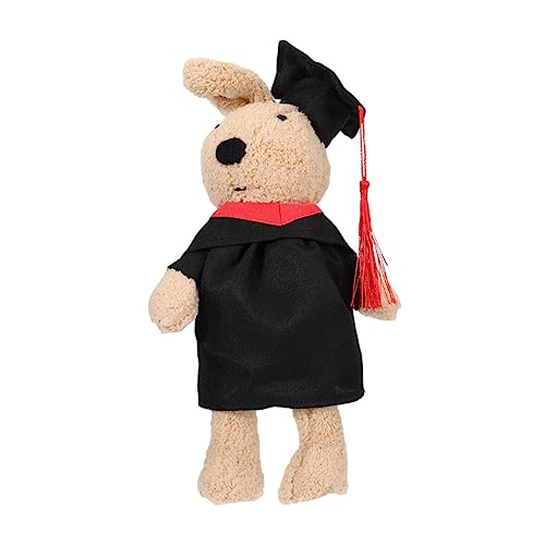Yardwe Plüschspielzeugpuppe Hase Gefüllte Puppe Kaninchenpuppe Puppe in Hasenform Kaninchen Gefüllte Puppe Tierisches Plüschtier Kaninchen Plüschtier Pp Baumwolle Brown von Yardwe