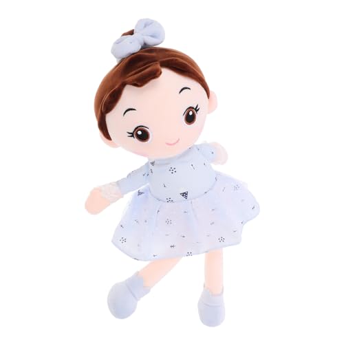 Yardwe Plüschtier Plüschpuppe Kindermädchenpuppe Mädchen Plüsch Puppe Für 1-jähriges Mädchen Ausgestopfte Mädchenpuppe Puppen Für Mädchen Ab 1 Jahr Cartoon-mädchen Blue Stoff von Yardwe