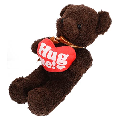 Yardwe Plüschtierspielzeug Zeug Tier Ausgestopftes Tierspielzeug Mädchen Ausgestopftes Bärenspielzeug Mädchen Kuscheltiere Mädchenpuppen Cartoon Gefüllte Puppe Plüschpuppe Brown von Yardwe
