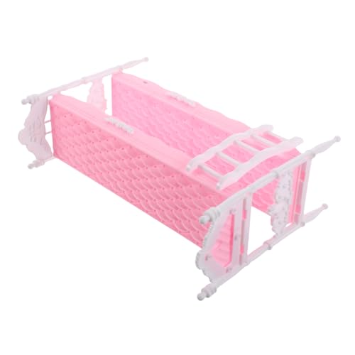 Yardwe Prinzessin Puppenbett Kleines Puppenbett Puppenhausmöbel Mini-puppenmöbel Puppenhauszubehör Bett Miniatur-puppenstubenbett Puppenhaus-miniaturartikel Babypuppenmöbel Rosa Plastik Yardwe Prinzessin Puppenbett Kleines Puppenbett Puppenhausmöbel Mini-puppenmöbel Puppenhauszubehör Bett Miniatur-puppenstubenbett Puppenhaus-miniaturartikel Babypuppenmöbel Rosa Plastik von Yardwe