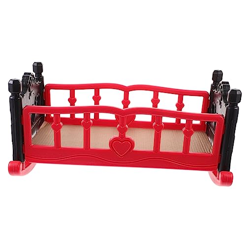 Yardwe Puppen-Shaker puppenmöbel Puppenbett Kinderzimmer-Dekoration Spielzeugmöbel Miniaturmöbel Babypuppen-Bettspielzeug Babypuppen-Krippenmodell Puppen-Krippenspielzeug Plastik rot Yardwe Puppen-Shaker puppenmöbel Puppenbett Kinderzimmer-Dekoration Spielzeugmöbel Miniaturmöbel Babypuppen-Bettspielzeug Babypuppen-Krippenmodell Puppen-Krippenspielzeug Plastik rot von Yardwe