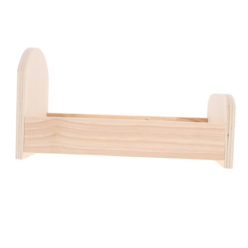 Yardwe Puppenhaus Bett Aus Holz Puppenmöbel Für Kreatives Natürlichem Holzfarbton Für Puppenhaus Dekoration Und Schlafzimmergestaltung Yardwe Puppenhaus Bett Aus Holz Puppenmöbel Für Kreatives Natürlichem Holzfarbton Für Puppenhaus Dekoration Und Schlafzimmergestaltung von Yardwe