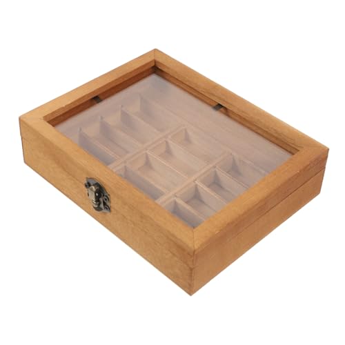 Yardwe Puppenhaus Bücherregal Deko Schrank Rechteckiger Stil Mini Kleine Lounge Moderne Puppenhausmöbel Winziges Wohnbuchregal Unikat Bücherregal Holz von Yardwe