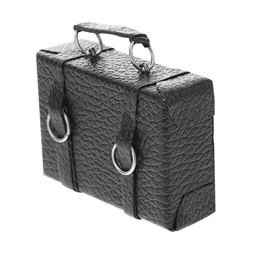 Yardwe Puppenhaus Koffer Mini-hausdekoration Mini-Koffer- Mini-Koffer- Mini- Mini-raumdekoration Kinderspielzeug Mini House Accessory Legierung Black von Yardwe