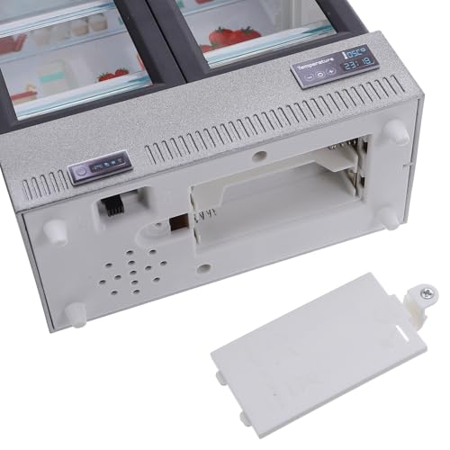 Yardwe Puppenhaus Kühlschrank Miniaturmöbel Doppeltür Mini Kühlschrank Spielzeug Rollenspielgeräte Modell Küchenzubehör von Yardwe