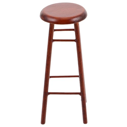 Yardwe Puppenhaus Miniatur Holzhocker Stuhl Winzige Möbel Puppenhaus Pub Bar Hoher Hocker Stuhl für Szene Küche Zuhause Liebeszimmer Yardwe Puppenhaus Miniatur Holzhocker Stuhl Winzige Möbel Puppenhaus Pub Bar Hoher Hocker Stuhl für Szene Küche Zuhause Liebeszimmer von Yardwe