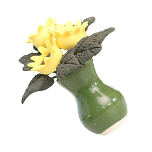 Yardwe Puppenhaus Miniaturpflanze Kleine Topfsonnenblume Für Mini Landschafts Requisite Mini Dekoration Für Puppenhäuser Und Spielumgebungen von Yardwe