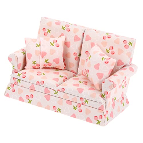 Yardwe Puppenhaus Möbel Modernes Mini Couch Modell Robustes für Realistische Couch Deko für Rollenspiele von Yardwe