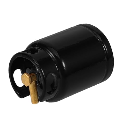 Yardwe Puppenhaus-küchenzubehör Mini Dekoration Winzig Szene Realistisch Möbel Kochen Artikel Gasflaschendekor Gasflaschenmodell Puppenhaus-gasflasche Puppenhaus-gastank Black Legierung von Yardwe