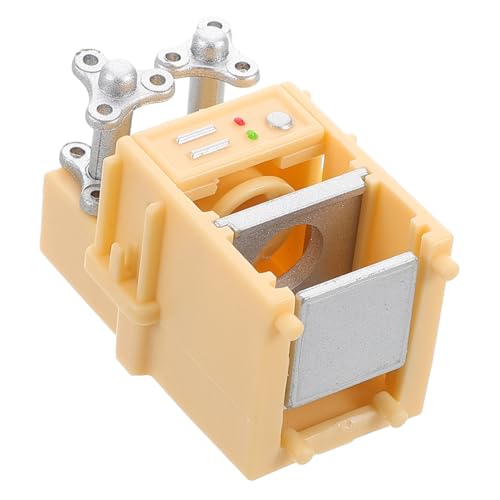 Yardwe Puppenhaus-versiegelungsmaschine Kaffeemaschine Miniatur Mini -kaffeemaschinespielzeug Miniatur Backen Puppenhaus-miniaturofen Kaffeehausmodell Puppenhauskaffee Plastik Beige von Yardwe